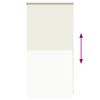 vidaXL Roller Blind Blackout 44.4x100 cm Fabric Width 40 cm Off White