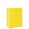 vidaXL Paper Bags 250 pcs with Handles Yellow 21x11x28 cm