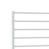 vidaXL Metal Bed Frame without Mattress with Footboard White 107x203cm