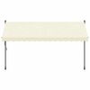 vidaXL Retractable Awning Cream 350x150 cm Fabric and Steel