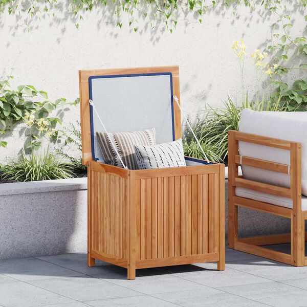 vidaXL Garden Storage Box 60x50x58 cm Solid Teak Wood