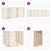 vidaXL Dog Gate with Door Foldable 6 Panels 300 cm Solid Wood Fir
