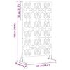 vidaXL Privacy Screen Grey 100 x 50 x 180 cm Steel