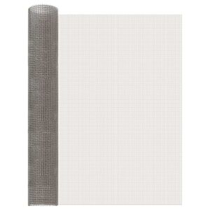 vidaXL Mesh Screen 80 x 1000 cm 3 Mesh Stainless Steel 201 Silver