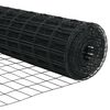 vidaXL Euro Fence Grey 0.4 x 10 m PVC-coated iron