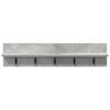 vidaXL Wall-Mounted Coat Rack Concrete Grey 80 x 10.5 x 18 cm