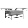 vidaXL Coffee Table Grey Sonoma 80x80x45 cm Engineered Wood and Metal
