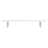 vidaXL Monitor Stand White 100x27x15 cm Solid Wood Pine