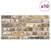 vidaXL 3D Wall Panels with Multicolour Brick Design 10 pcs EPS