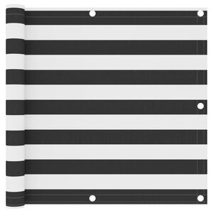 vidaXL Balcony Screen Anthracite and White 90x600 cm Oxford Fabric