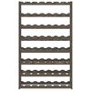 vidaXL Wine Rack for 56 Bottles Grey Solid Wood Pine