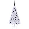 vidaXL Artificial Christmas Tree with Stand White 120 cm PVC and Steel