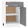 vidaXL Drawer Bottom Cabinet Lyon Grey Sonoma 50x46x81.5 cm Engineered Wood