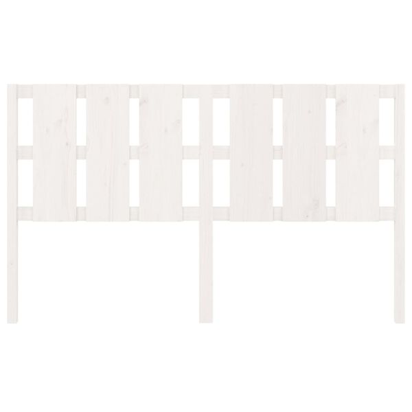 vidaXL Bed Headboard White 165.5x4x100 cm Solid Wood Pine