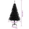 vidaXL Christmas Tree with 150 LEDs with Stand Black 150 cm PVC