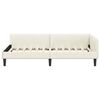 vidaXL Corner Bed Frame with Headboard Cream 80 cm x 200 cm Velvet