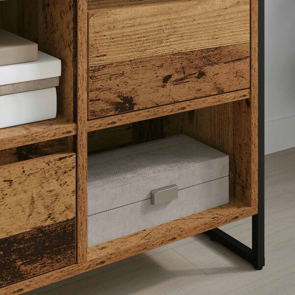 vidaXL TV Cabinet Old Wood 100 x 36 x 49.5 cm Engineered Wood