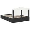 vidaXL Storage Bed with Headboard Black 140 x 190 cm Engineered Wood