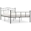 vidaXL Bed Frame without Mattress Grey Metal 160x200 cm