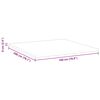 vidaXL Mattress Topper White 180 x 200 x 6 cm Jaquard Fabric