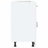 vidaXL Kitchen Base Cabinet Lucca White Engineered Wood