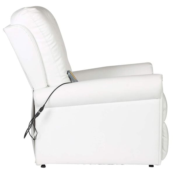 vidaXL Electric Massaging Chair Cream white 78 x 148 x 71 cm