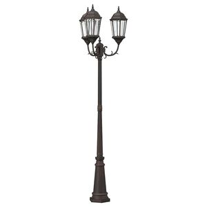 vidaXL Garden Light Bronze 61 x 53 x 235 cm Aluminium and Glass
