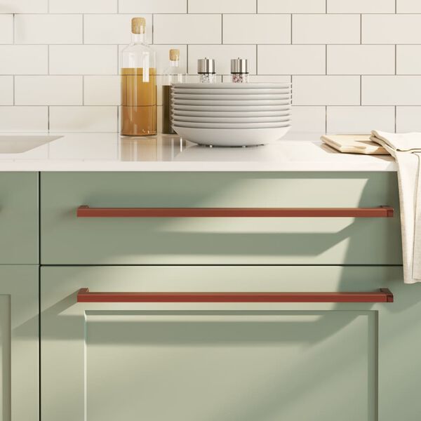 vidaXL Cabinet Handles 10 pcs Bronze 480 mm Stainless Steel