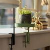 Esschert Design Plant Tray with Clamp Round Green S