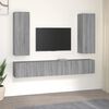 vidaXL 5 Piece TV Cabinet Set Grey Sonoma Engineered Wood