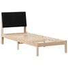 vidaXL Bed Frame with Headboard Brown 80 x 200 cm Solid Pine Wood