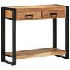 vidaXL Console Table Brown 90 x 33 x 75 cm Solid Acacia Wood