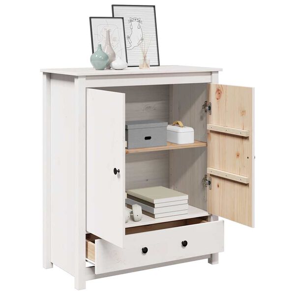 vidaXL Highboard White 83x41,5x100 cm Solid Wood Pine