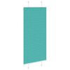 vidaXL Pleated Blind Petrol Green 65x100 cm Fabric Width 64.4 cm Polyester