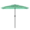 vidaXL Garden Parasol with Steel Pole Green 300x200x250 cm