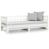 vidaXL Pull-out Day Bed without Mattress White 2x(90x200) cm