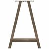 vidaXL Dining Table Legs A-Shaped 2 pcs 50x(72-73) cm Steel