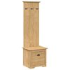 vidaXL Hallway Cabinet BODO Honey Brown 50 x 40 x 156.7 cm