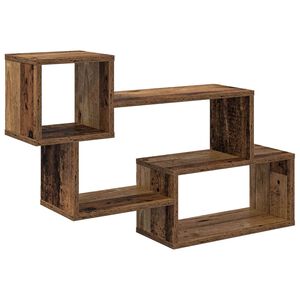 vidaXL Floating Shelf Wall-Mounted Old Wood 87 x 20 x 55 cm