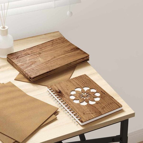 vidaXL Decor Panels 12 pcs Old wood 21 x 30 x 0.3 cm Engineered wood