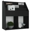 vidaXL Children Magazine Rack Black 71x30x78.5 cm Engineered Wood
