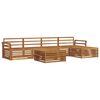 vidaXL Outdoor Sofa Set 6 pcs Natural Solid Acacia Wood