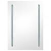vidaXL LED Bathroom Mirror Cabinet Concrete Grey 50x13x70 cm
