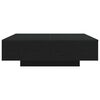 vidaXL Coffee Table Black Oak 100 x 100 x 31 cm Engineered Wood
