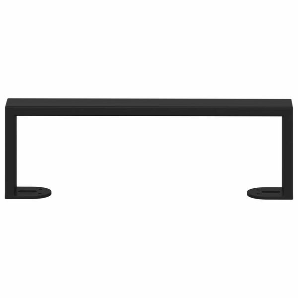 vidaXL Furniture Feet 2 pcs Black 311 x 40.5 x 100 mm Iron