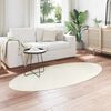 vidaXL Area Rugs Oval HUARTE Cream 100 x 200 cm 100% Polyester