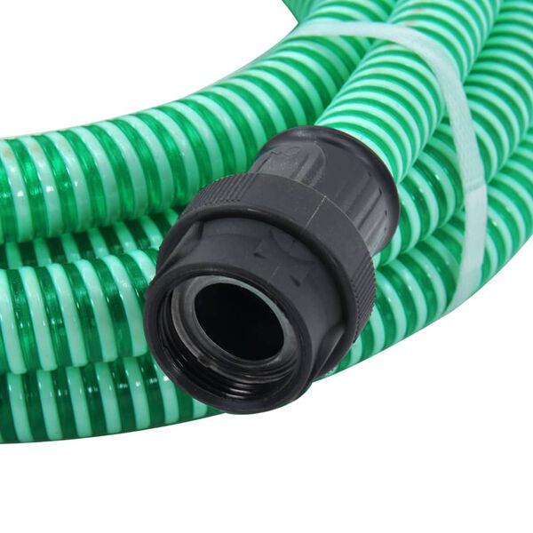 vidaXL Suction Hose with PVC Connectors Green 1" 10 m PVC