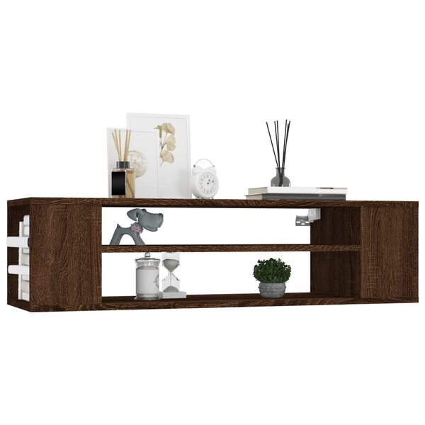 vidaXL Hanging TV Cabinet Brown Oak 100x30x26.5 cm Engineered Wood