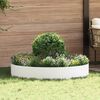 vidaXL Planter Ring 5 pcs White 120 x 120 x 20 cm Cold-rolled Steel