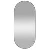 vidaXL Wall-mounted Mirror Black 45x100 cm Oval